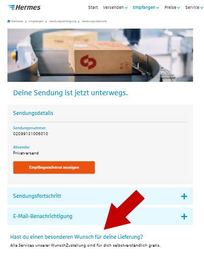 hermes zustellung ohne unterschrift|lieferdatum hermes umleiten.